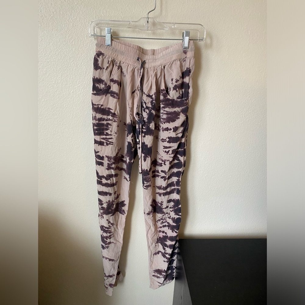 Gypsy 05 Women’s Silk Resort Wear Casual Drawstring Tie Dye Pants Size XS